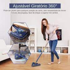 Fregona triangular telescópica, limpieza giratoria de 360°, absorción ajustable para seco y húmedo, adecuada para pisos residenciales y ventanas.