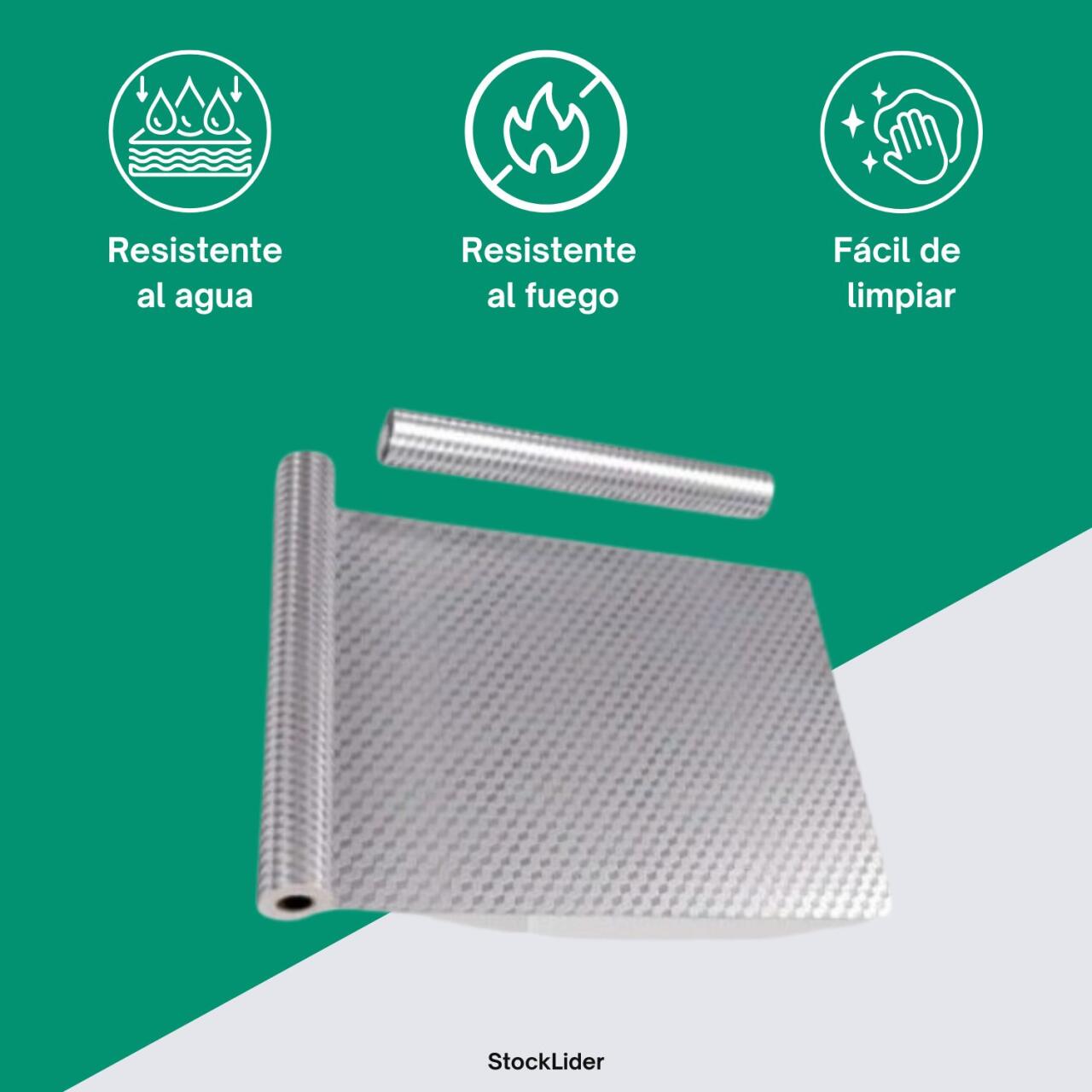 3 Rollo de Vinilo Adhesivo impermeable y resistente a la humedad 60x200 cm