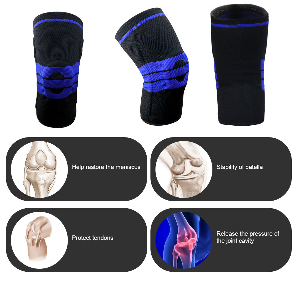 Rodilleras 1pcs tejido 3D con almohadilla