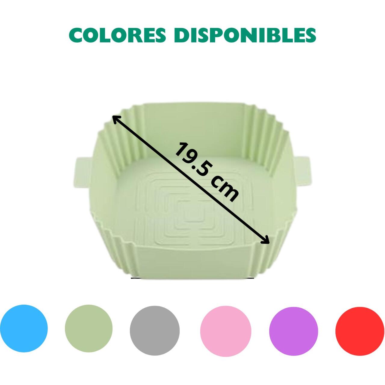 Bandeja silicona de aire colores aleatorios