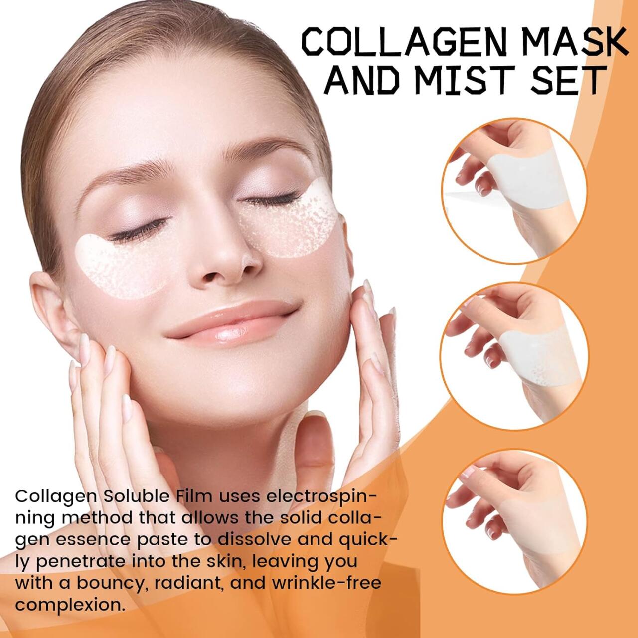 Collagen Película Absorbible Mascarilla Facial KIT